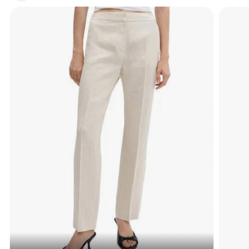 Mango linen pants
